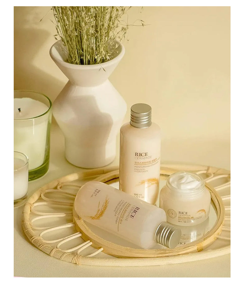 The Face Shop Rice & Ceramide Brightening & Moisturising Trio The Face Shop