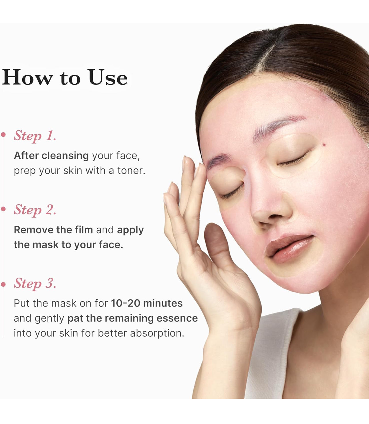 Medicube PDRN Pink Vita Coating Mask 22g {1 Sheet} - Collagen Infused Sheet for Dull & Dry Skin Care Medicube