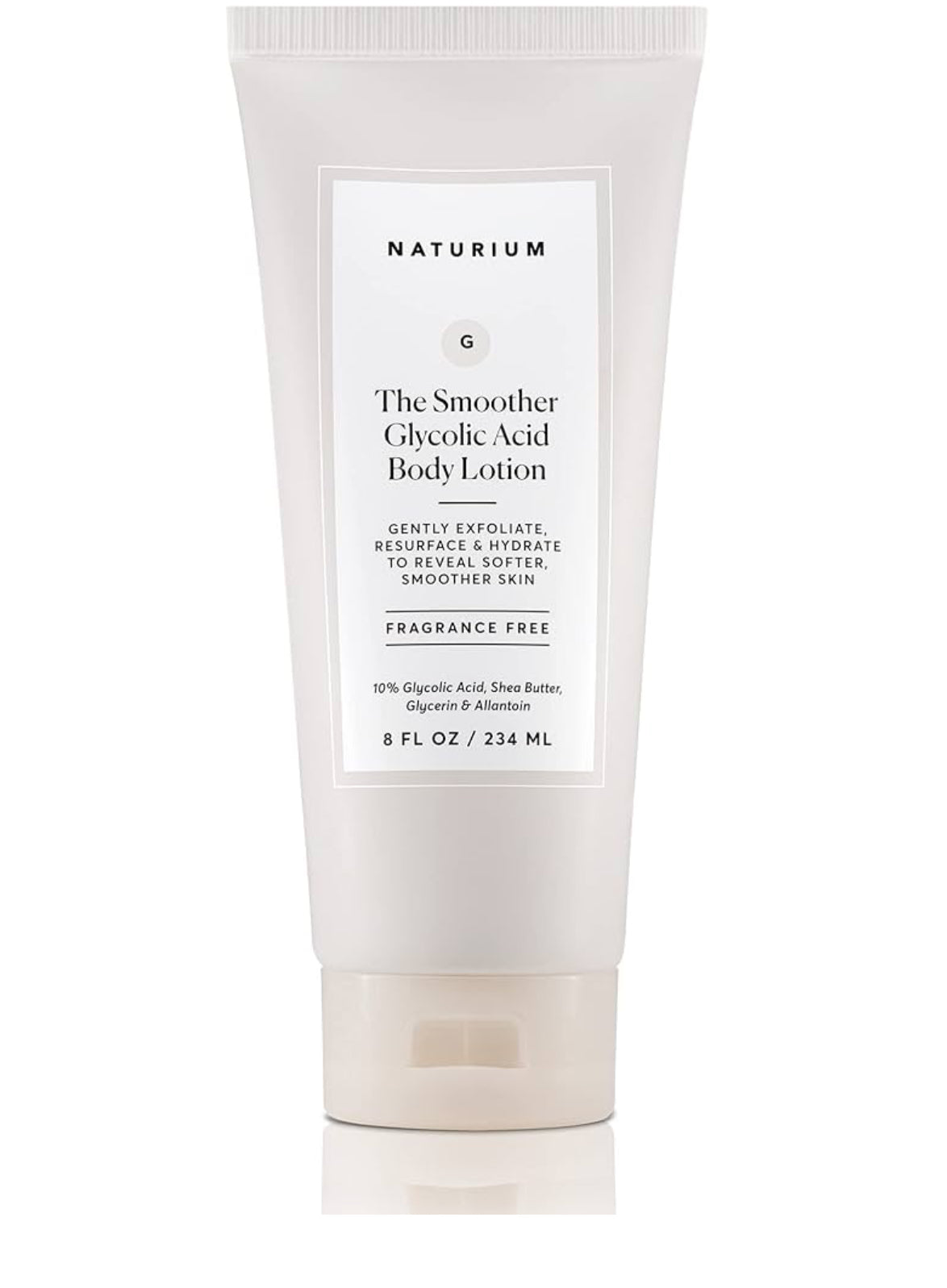 Naturium The Smoother Glycolic Acid Body Lotion, Resurfacing & Exfoliating Treatment, with 10% Glycolic Acid, 8 oz / 234ml NATURIUM