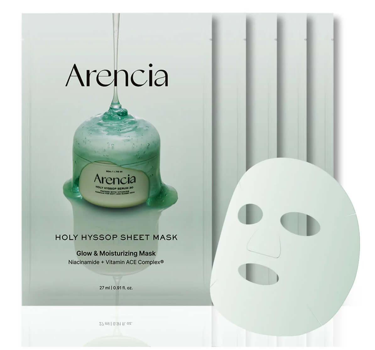 Arencia Holy Hyssop Sheet Mask 5 Pack Arencia