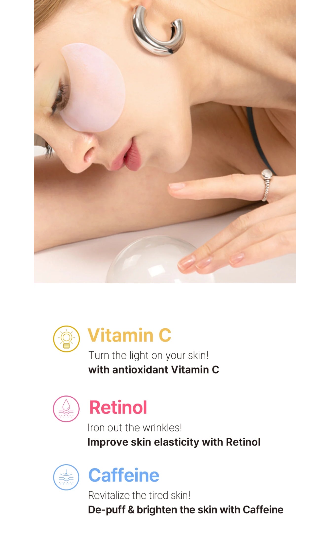 K-Secret Advanced Regenerating Hydrogel Eye Gel Patches with Retinol -60 each. K Secrect