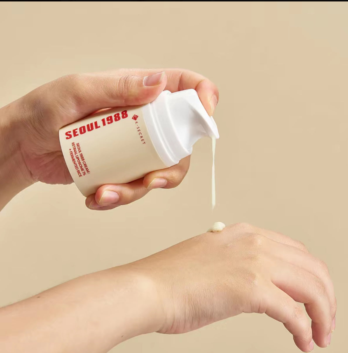 K-Secret Seoul 1988 Cream with Retinal Liposome & Fermented Rice for Anti-Aging & Brightening - 50ML K Secrect
