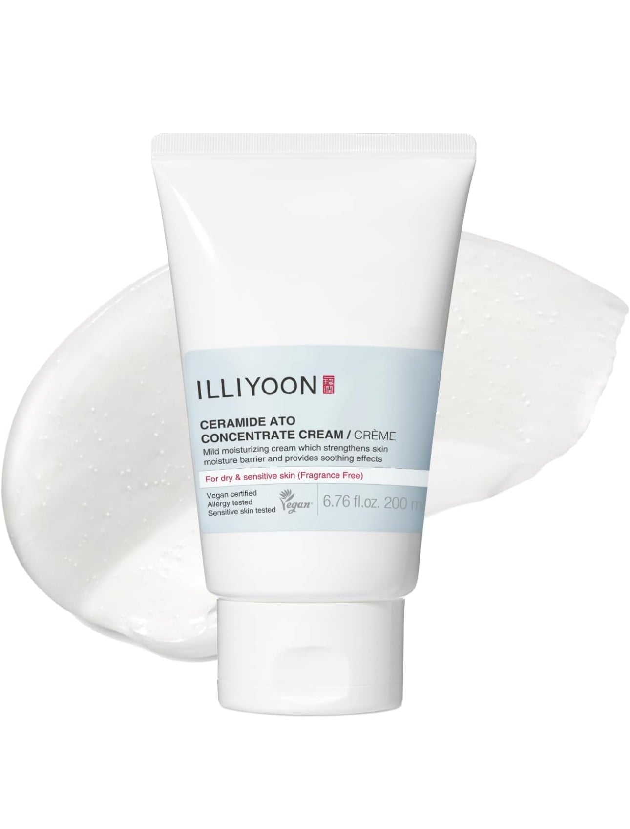 ILLIYOON Ceramide Ato Concentrate Cream Moisturiser for Dry&Sensitive Skin, 100hr Hydration, Restoring Skin Barrier ILLIYOON