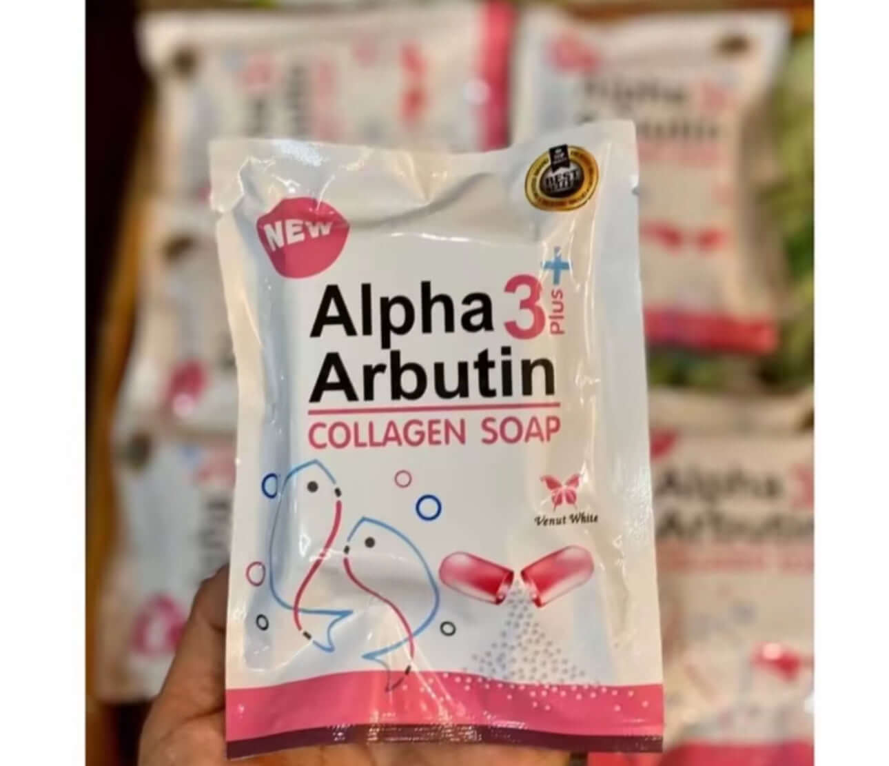 Alpha Arbutin Collagen Soap for brighter face -80g 21stCY