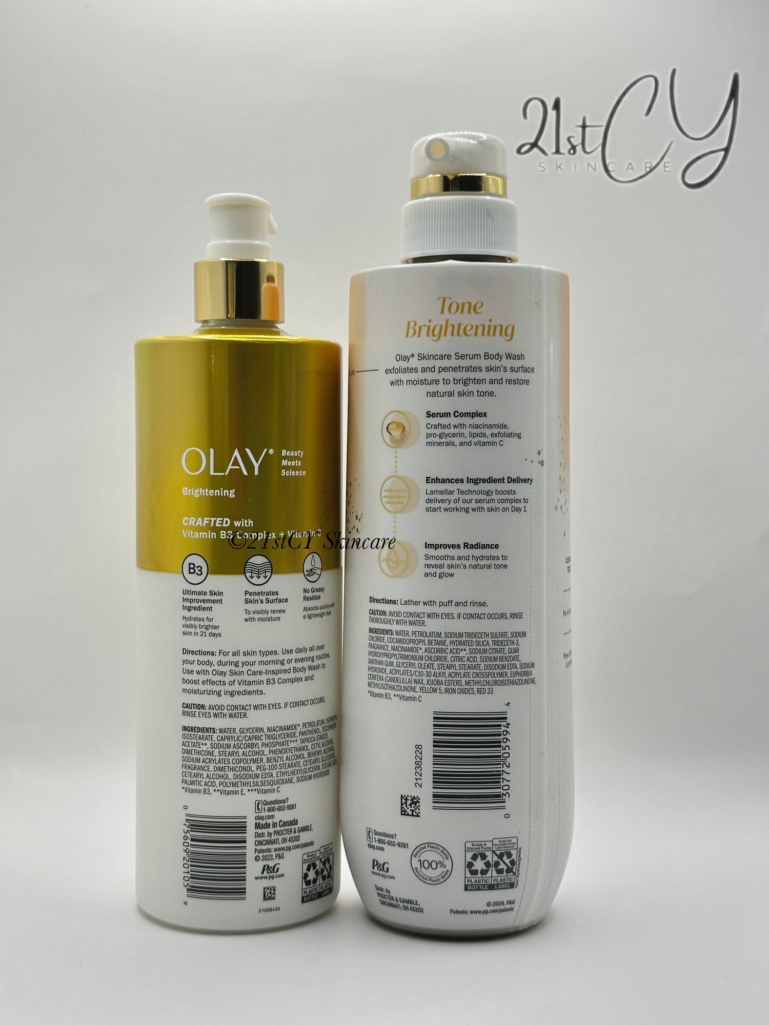 OLAY Vitamin C Body Wash & Lotion -591ML & 502ML OLAY