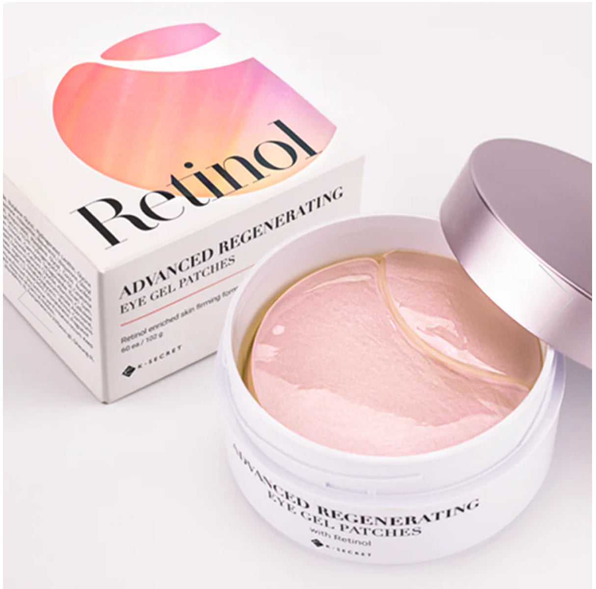 K-Secret Advanced Regenerating Hydrogel Eye Gel Patches with Retinol -60 each. K Secrect