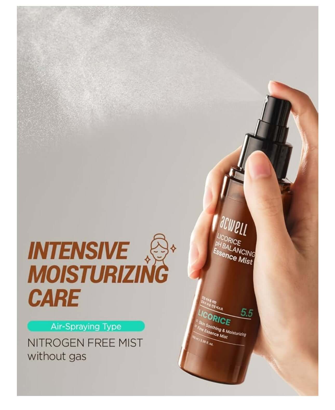 ACWELL Licorice pH Balancing Essence Hydrating Face Mist 100ml Acwell