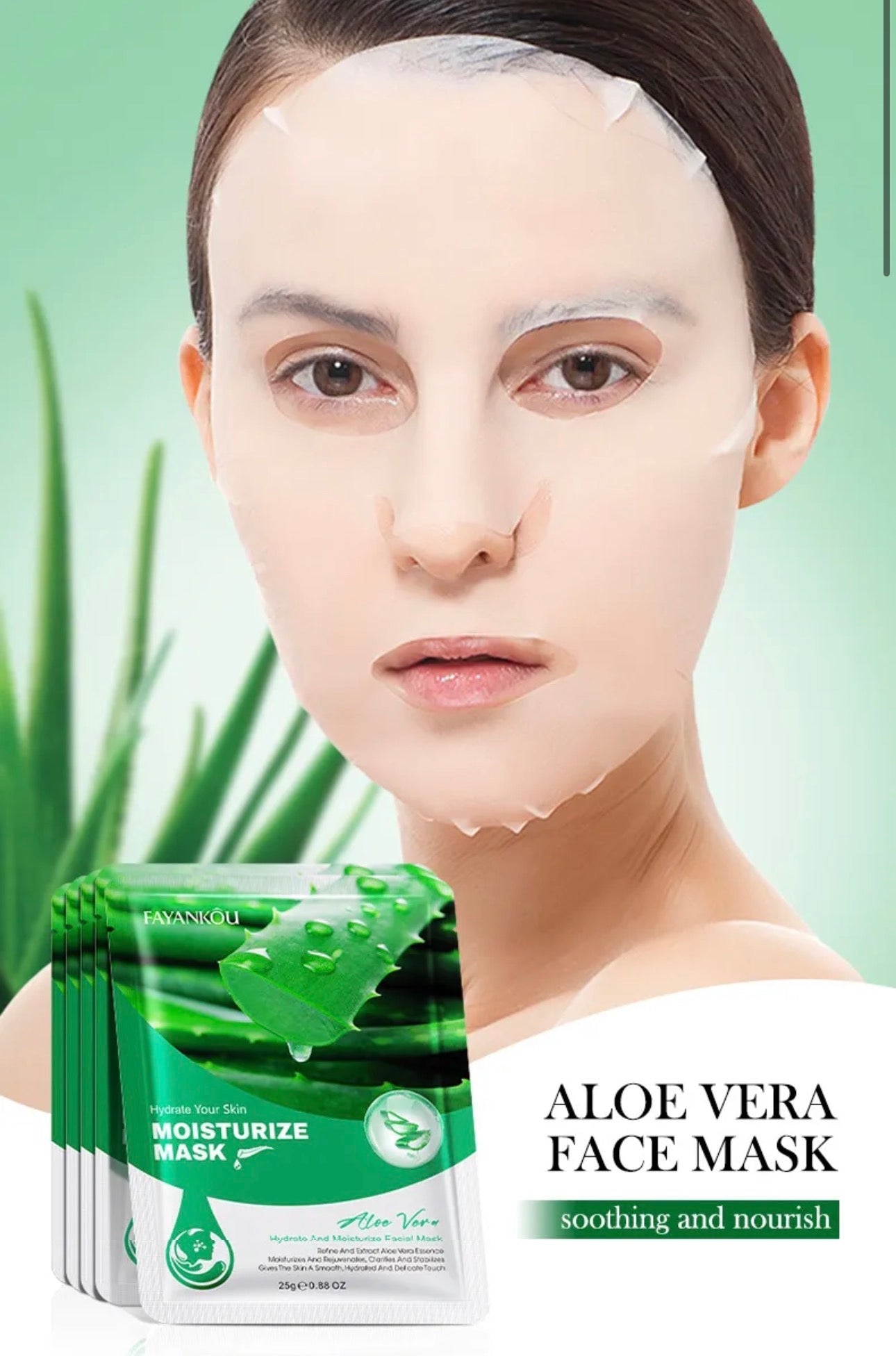 Aloe Vera Hydrate And Moisturize Facial Mask FAYANKOU