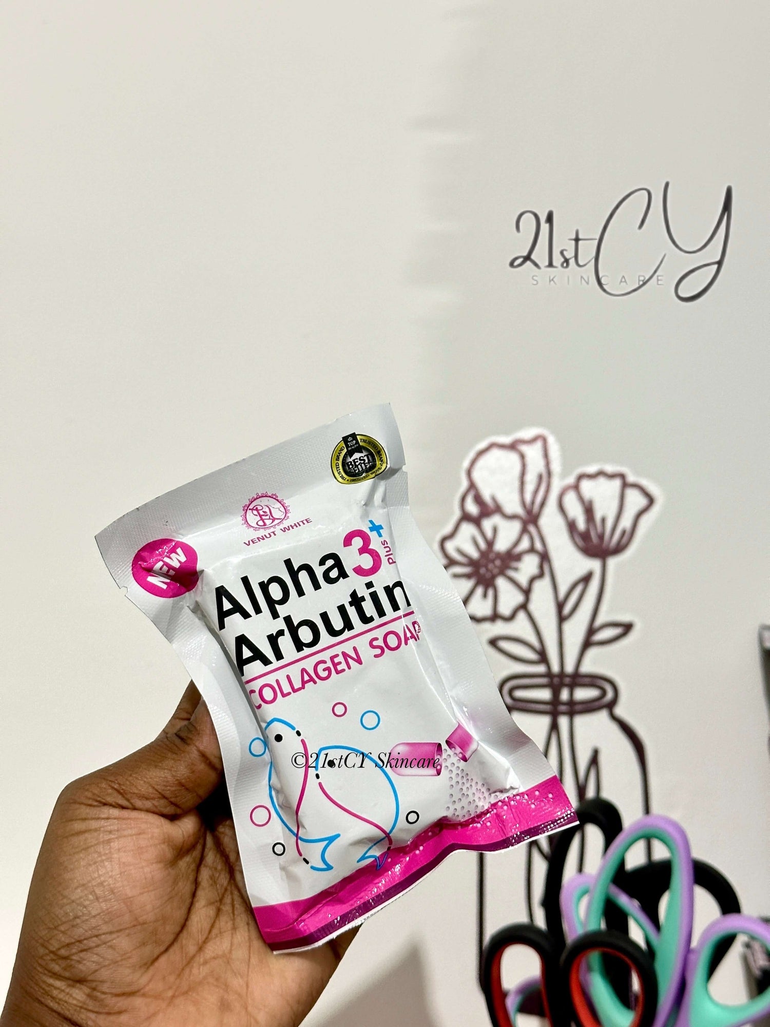 Alpha Arbutin Collagen Soap for brighter face -80g 21stCY