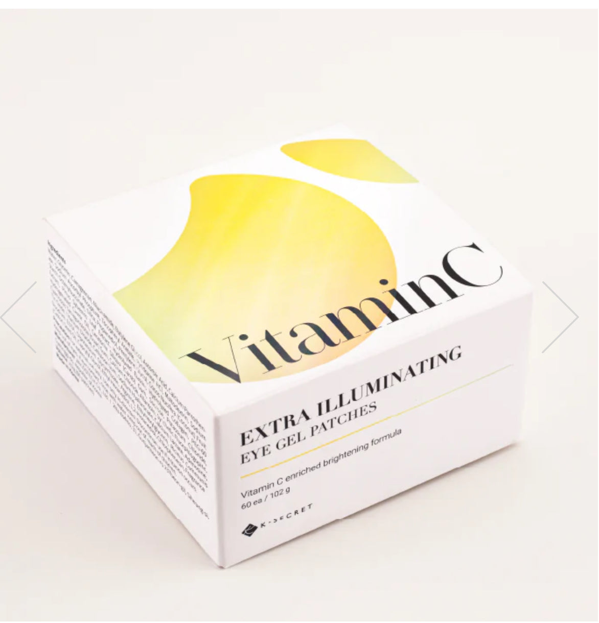 K-Secret Extra Illuminating Hydrogel Eye Gel Patches with Vitamin C -60 Each for Skin Care K Secrect