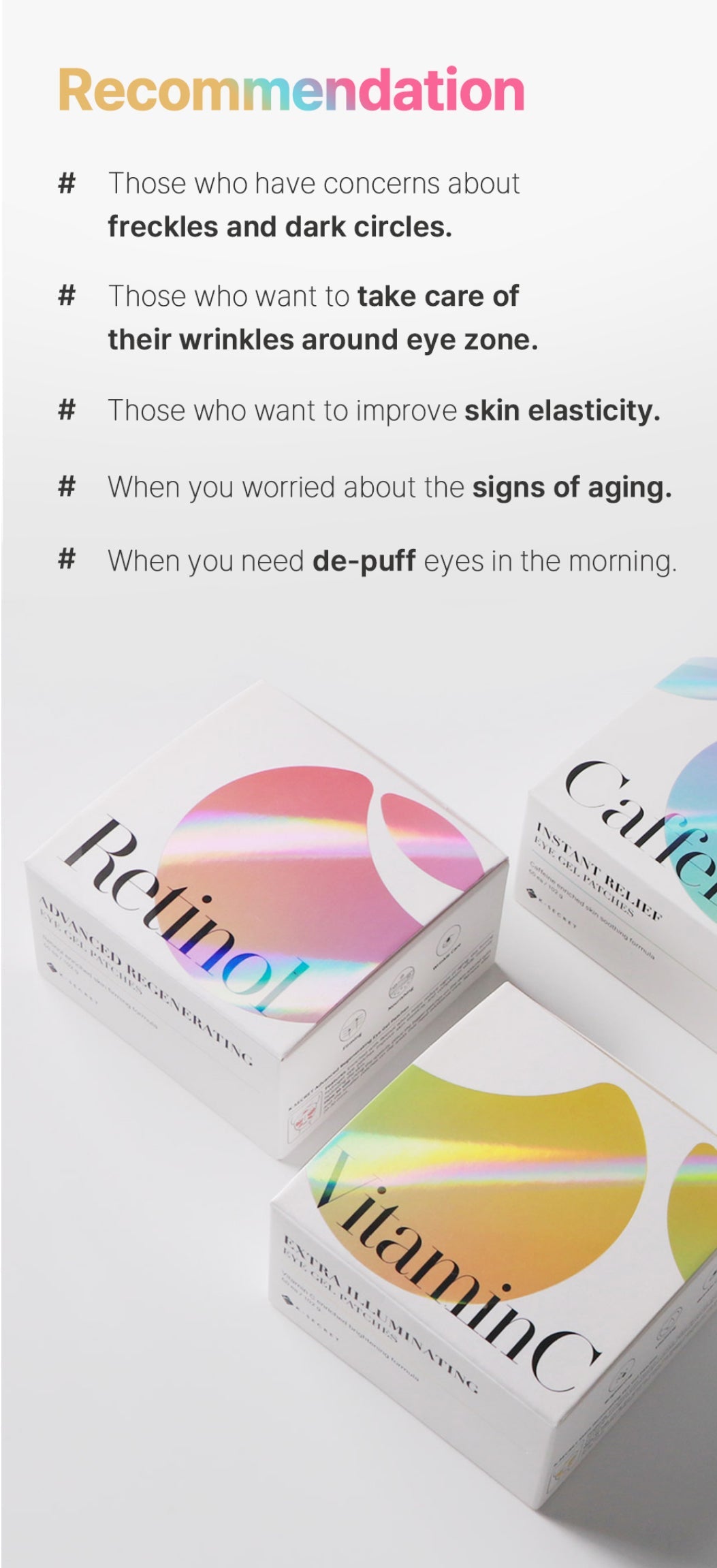 K-Secret Hydrogel Eye Gel Patches-60 Each for Skin Care Treatment Special Eye Zone Care Extra Hydrating & Illuminating K Secrect