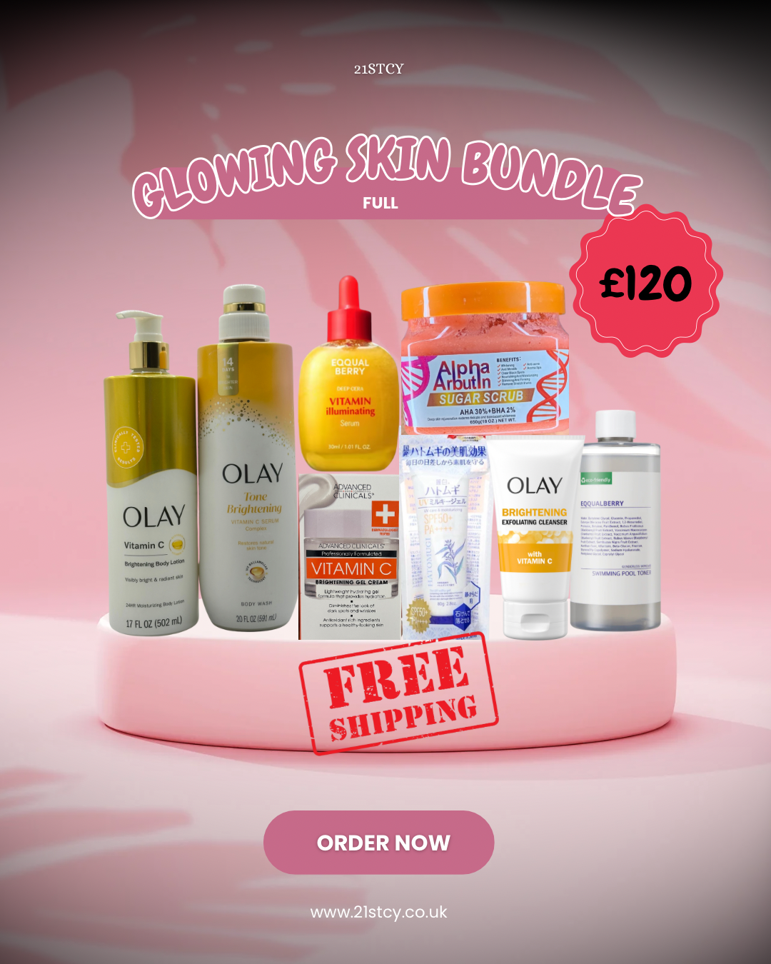 Glowing Skin Bundle 21stCY Skincare