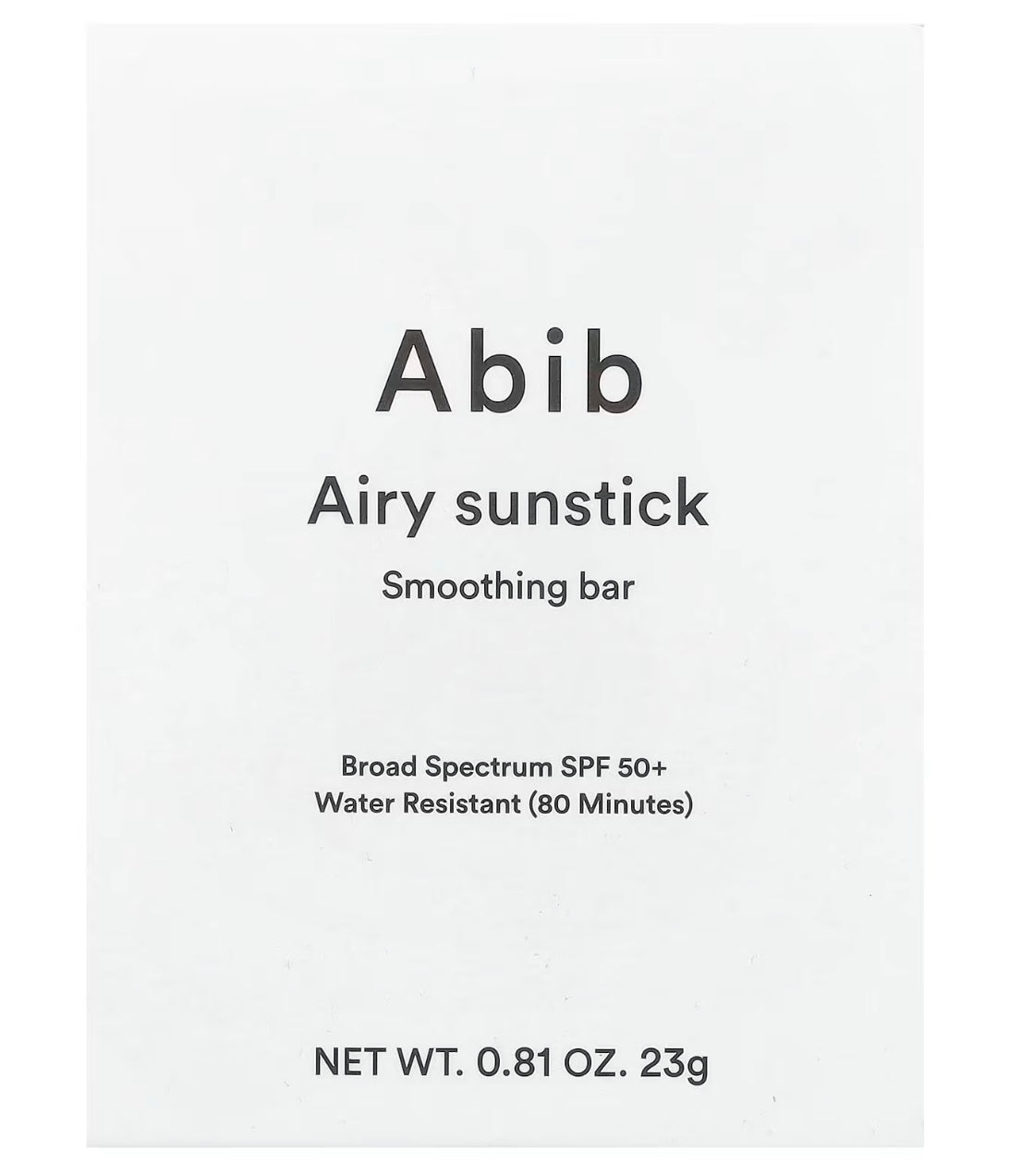 Abib Airy Sunstick Smoothing Bar - Non-Greasy Formula Lightweight & Non-Sticky No White Cast Absorbs Quickly Sunscreen Spf50 Abib