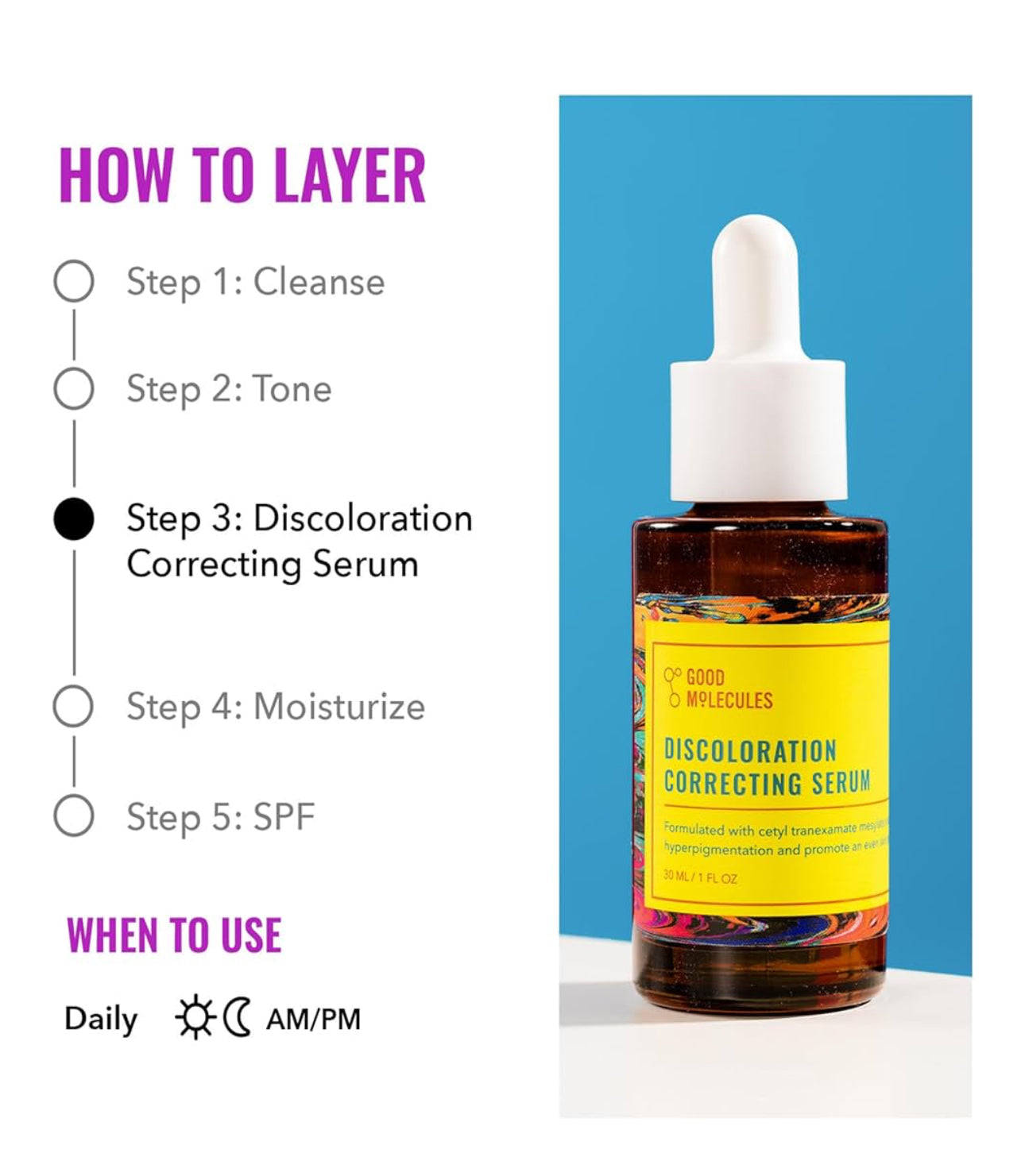 Good Molecules Discolouration Correcting Serum -30ml