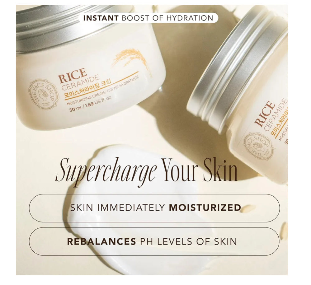 The Face Shop Rice & Ceramide Brightening & Moisturising Trio The Face Shop