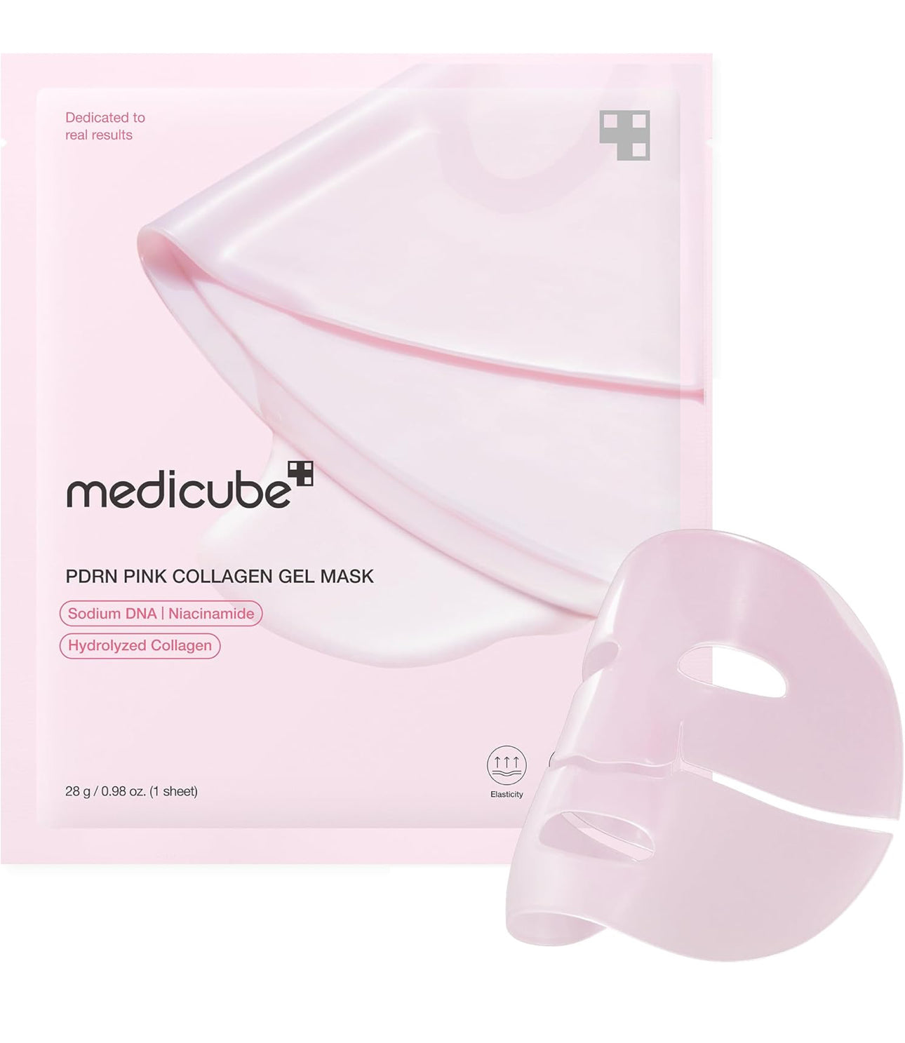 Medicube PDRN Pink Collagen Gel Mask - Overnight Face Mask for Glass Glow Skin Elasticity Hydrating Firming Moisturizing Korean Skincare 28g-1 piece Medicube