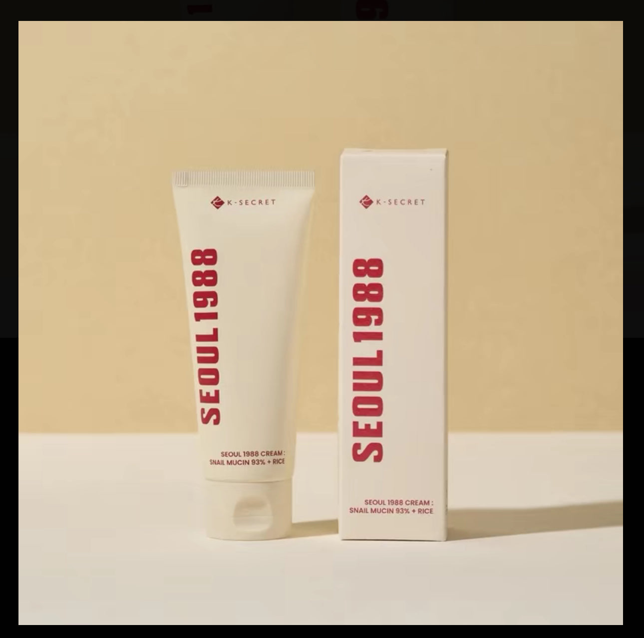 K Secret- Seoul 1998 Cream: Snail Mucin 93% + Rice. Deep Hydration long lasting Hydration 100ml K Secrect