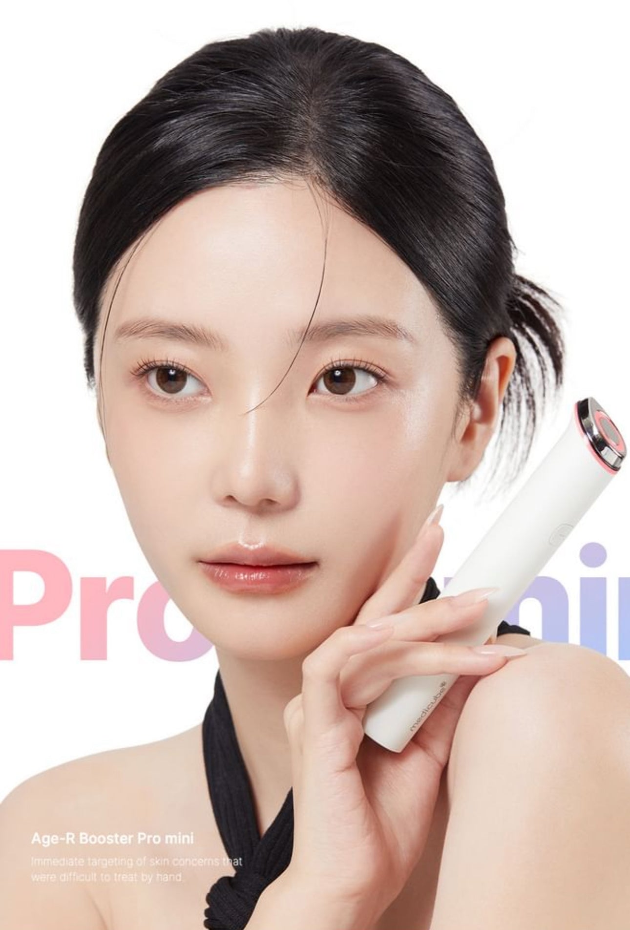 Medicube AGE-R Booster Pro Mini Pink Korean Glow Skin Device for Soothing & Brightening Care Promotes Absorption Medicube