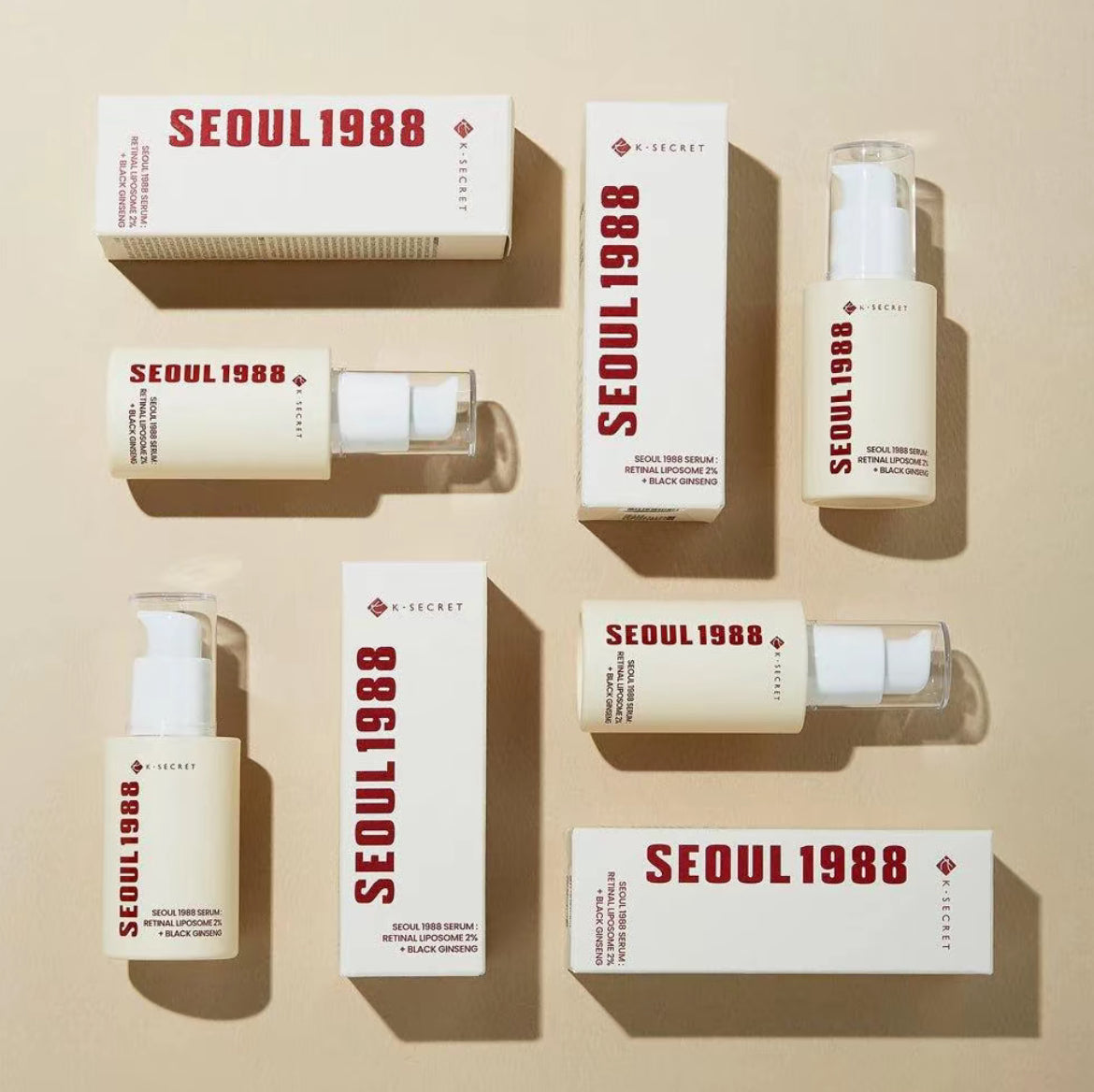 SEOUL 1988 Serum Retinal Liposome 2% + Black Ginseng 30ml K Secrect