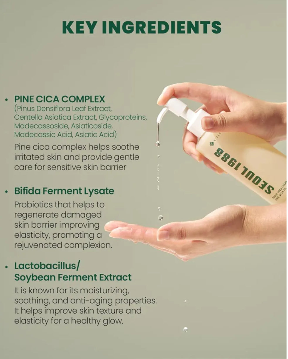 K-Secret Seoul 1988 Cleansing Oil Pine Cica 1% + Probotics 150ml K Secrect