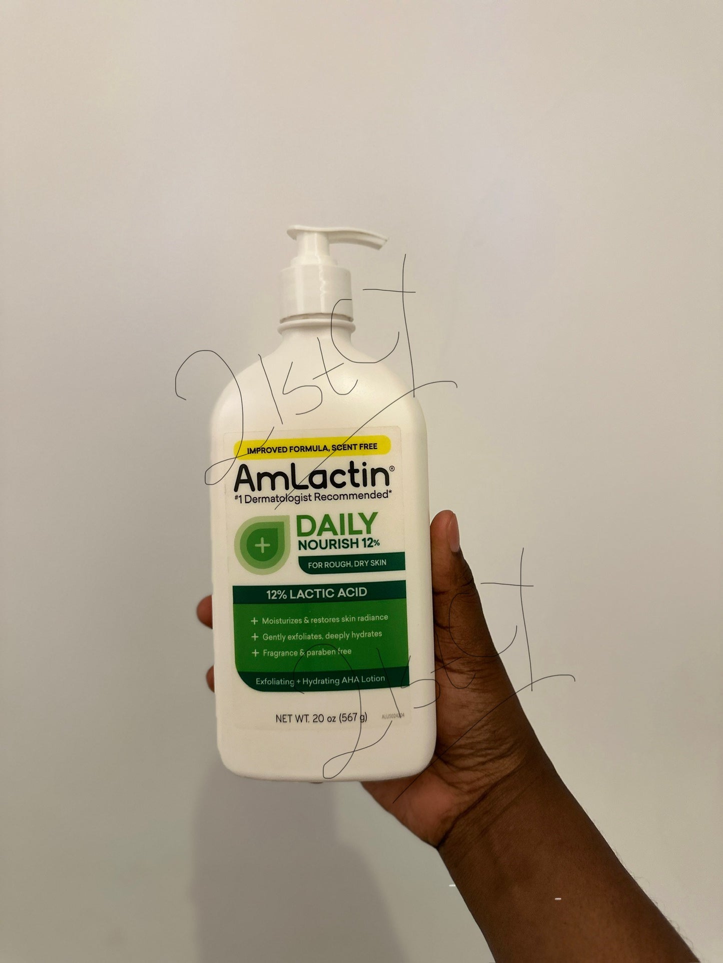 AmLactin Daily Nourish Body Lotion with 12% Lactic Acid .