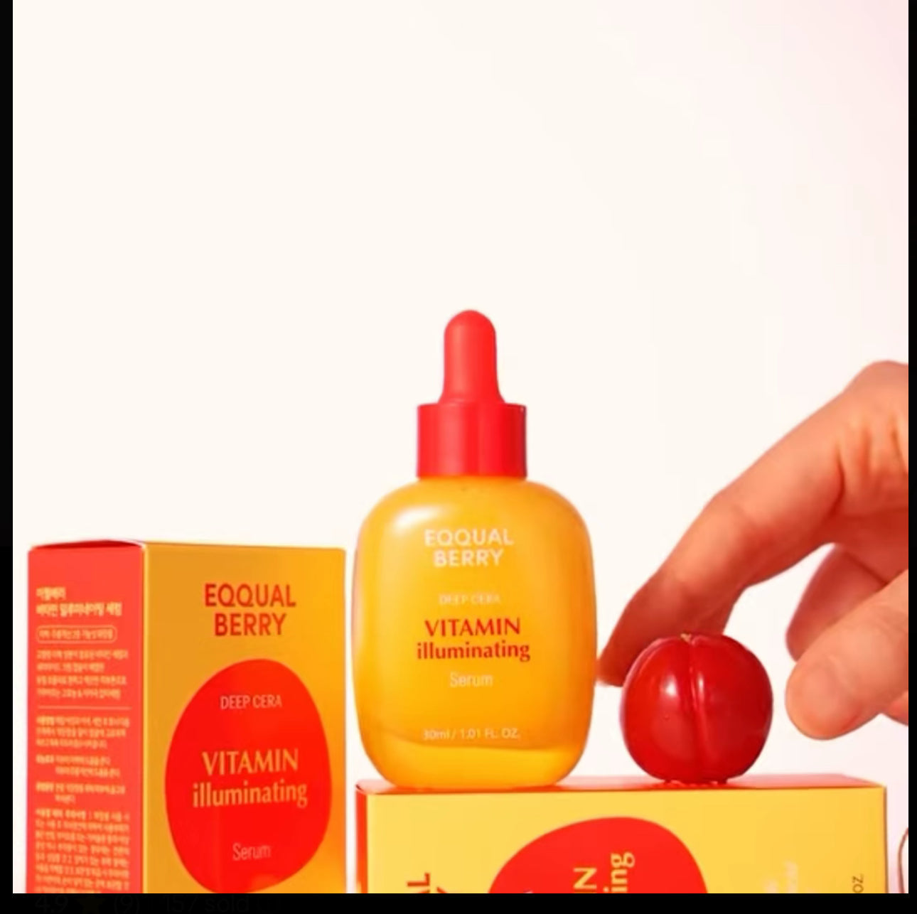 EQQUALBERRY Vitamin C illuminating Serum – Fade Dark Spots, Hydrate & Glow | 40% Acerola, Niacinamide & Hyaluronic Acid | Anti-Aging & Skin Repair – 30ml EQQUALBERRY