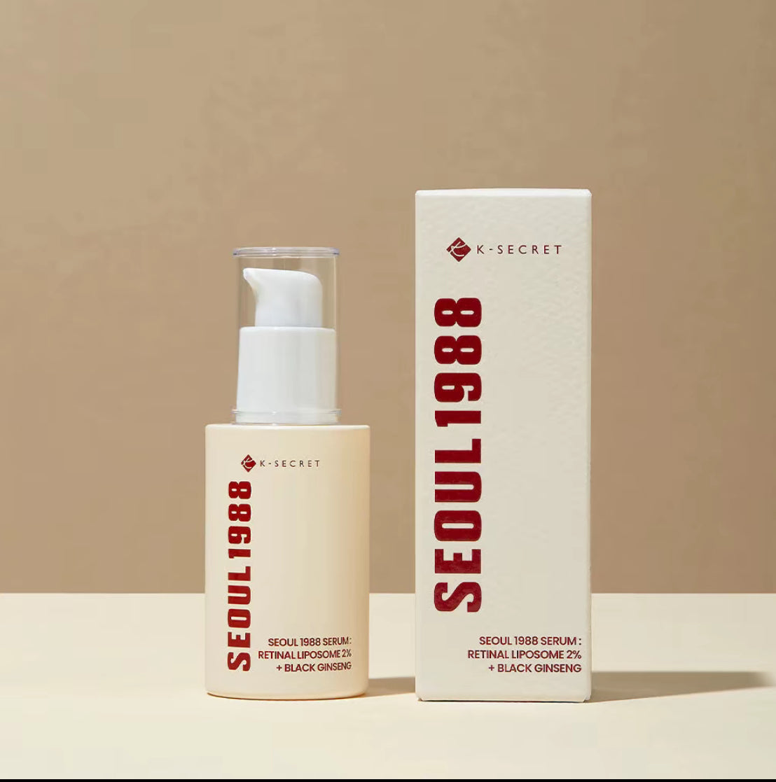 SEOUL 1988 Serum Retinal Liposome 2% + Black Ginseng 30ml K Secrect