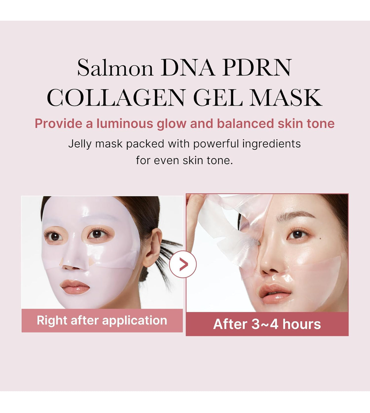 Medicube PDRN Pink Collagen Gel Mask - Overnight Face Mask for Glass Glow Skin Elasticity Hydrating Firming Moisturizing Korean Skincare 28g-1 piece Medicube