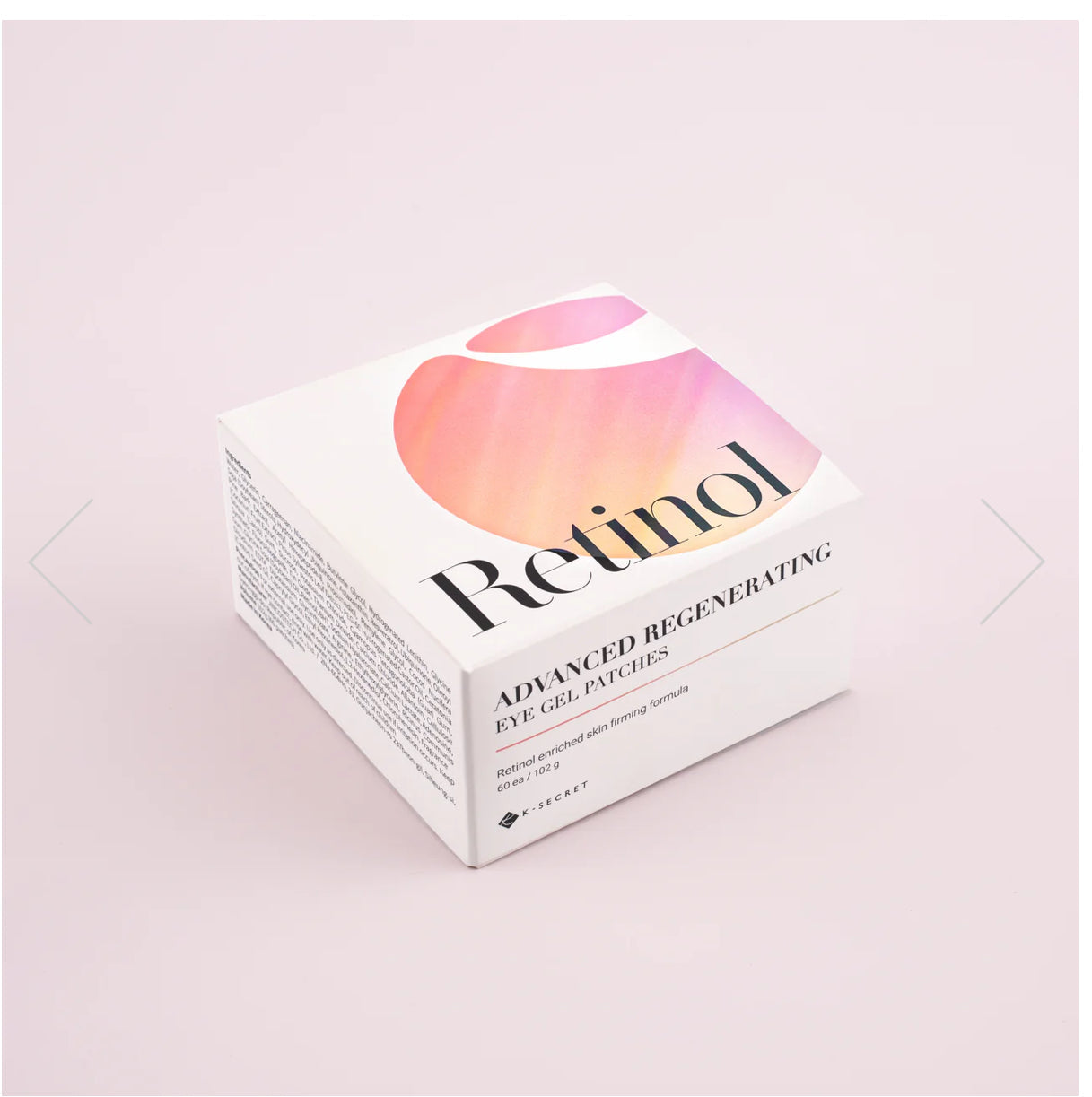 K-Secret Advanced Regenerating Hydrogel Eye Gel Patches with Retinol -60 each. K Secrect