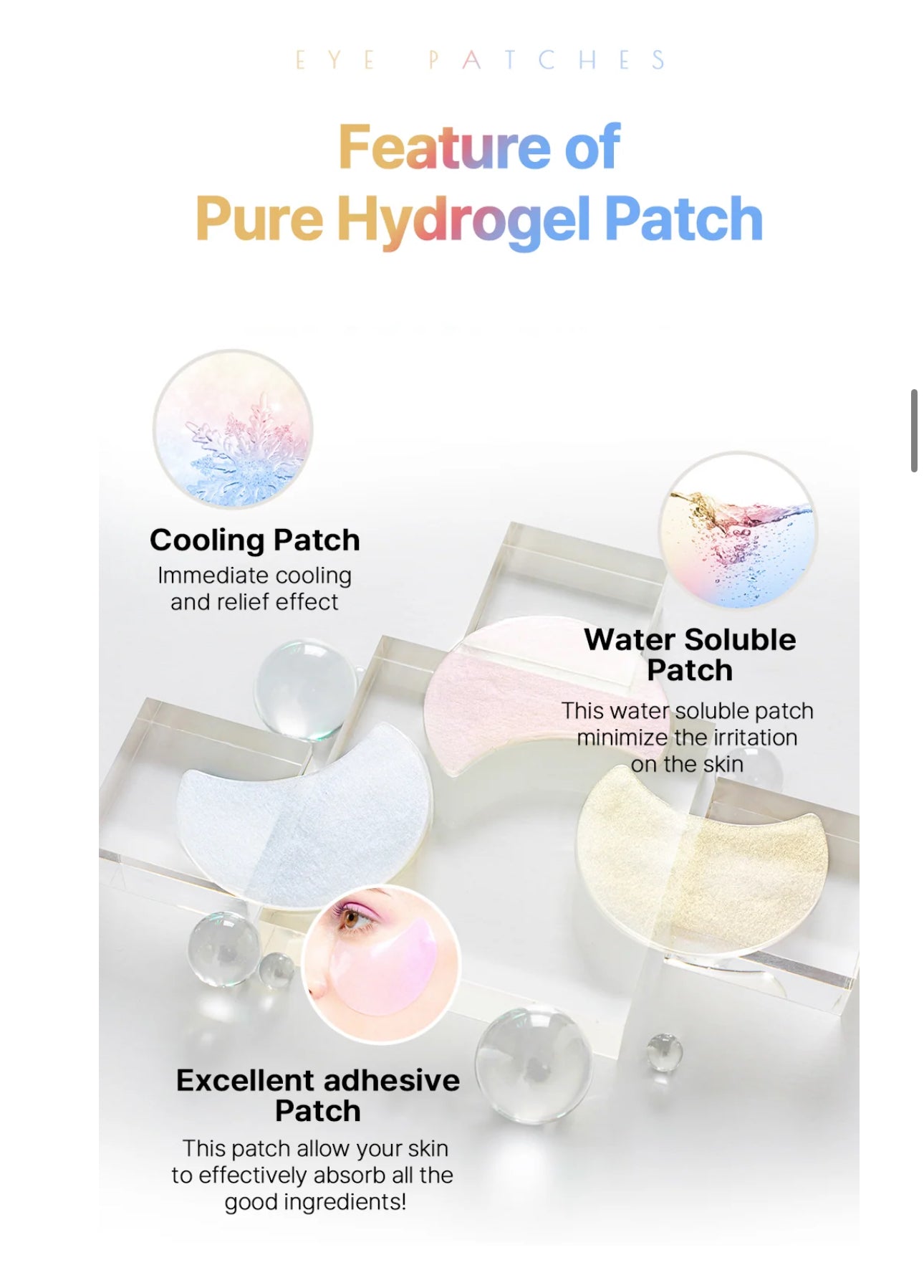 K-Secret Advanced Regenerating Hydrogel Eye Gel Patches with Retinol -60 each. K Secrect