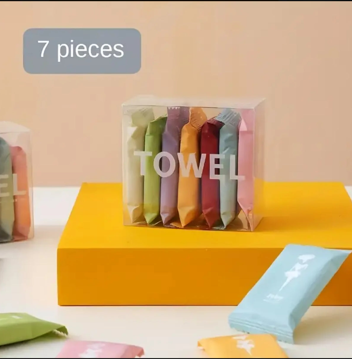 7/14pcs Portable Compressed Disposable Towels, Thickened Compressed Disposable Facial Tissues, Perfect For Travel And Home Use 21stCY