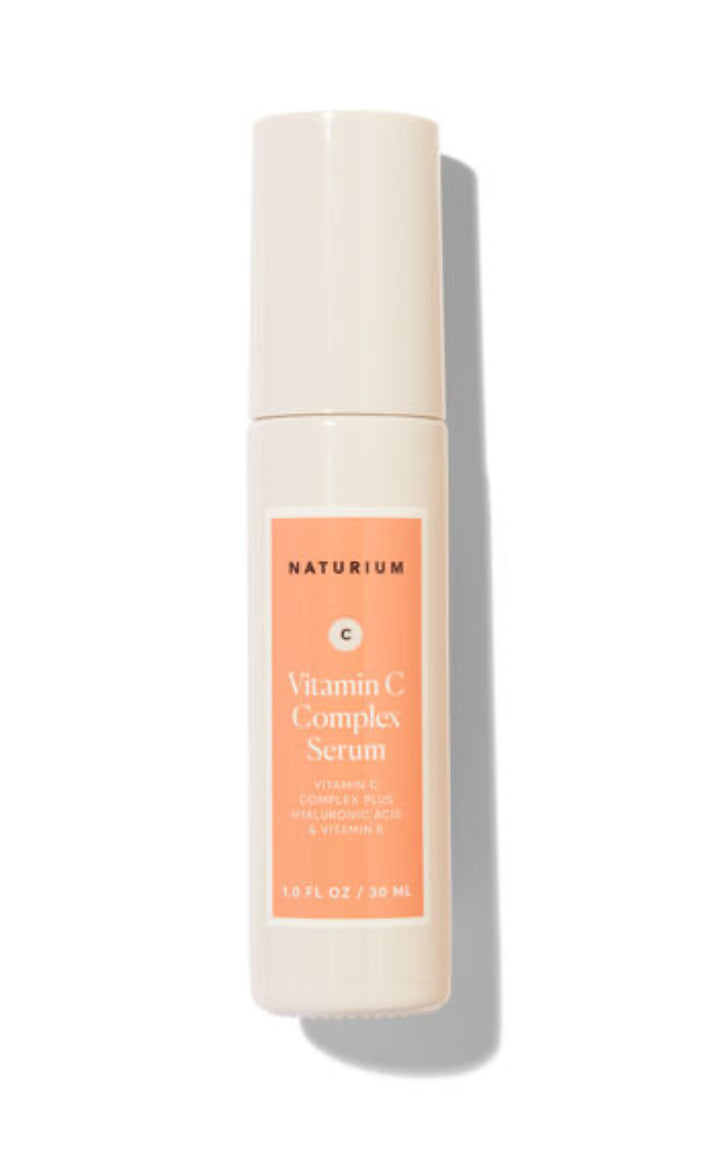 Naturium Vitamin C Complex Face Serum, Anti-Aging Facial Treatment with Hyaluronic Acid & Vitamin E, 1 oz / 30ml NATURIUM