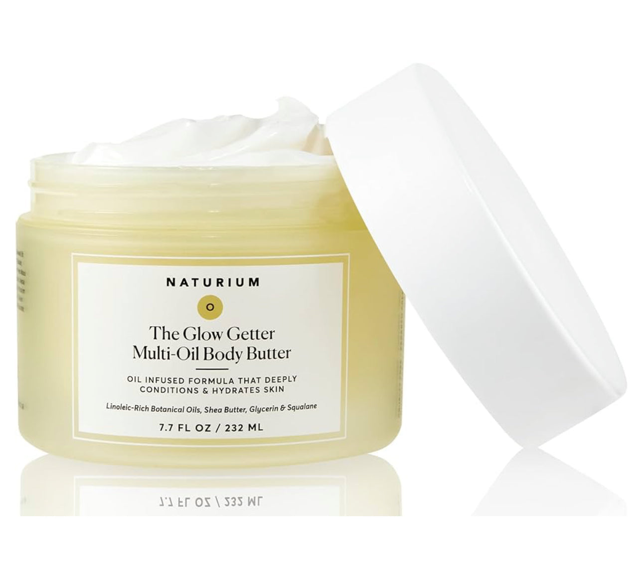 Naturium The Glow Getter Whipped Multi-Oil Body Butter, Firming Cream & Body Moisturizer with Shea Butter, 7.7 fl oz/ 232ml NATURIUM
