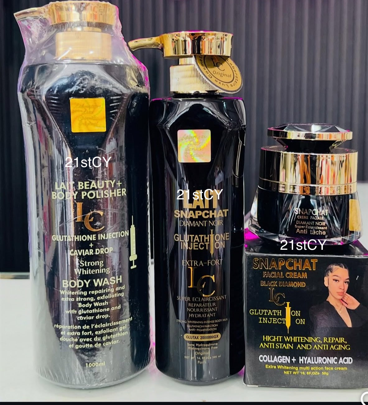 Black - Lait Snapchat Lotion for Body Lightening Lait