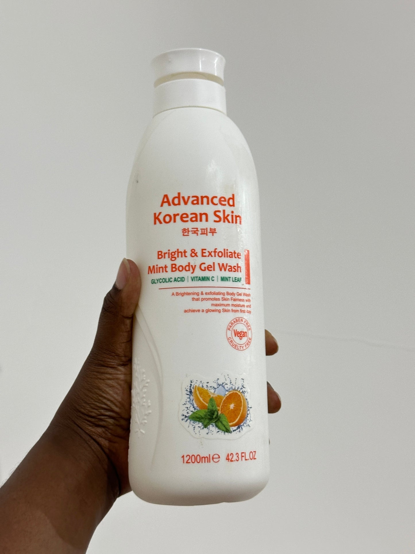 Advanced Korean Skin Bright & Clear Body Gel Wash & Lotion -1200ml & 500ml Advanced Korean