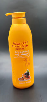 Advanced Korean Skin Bright & Clear Body Gel Wash -1200ml  | Lotion 500ml Advanced Korean