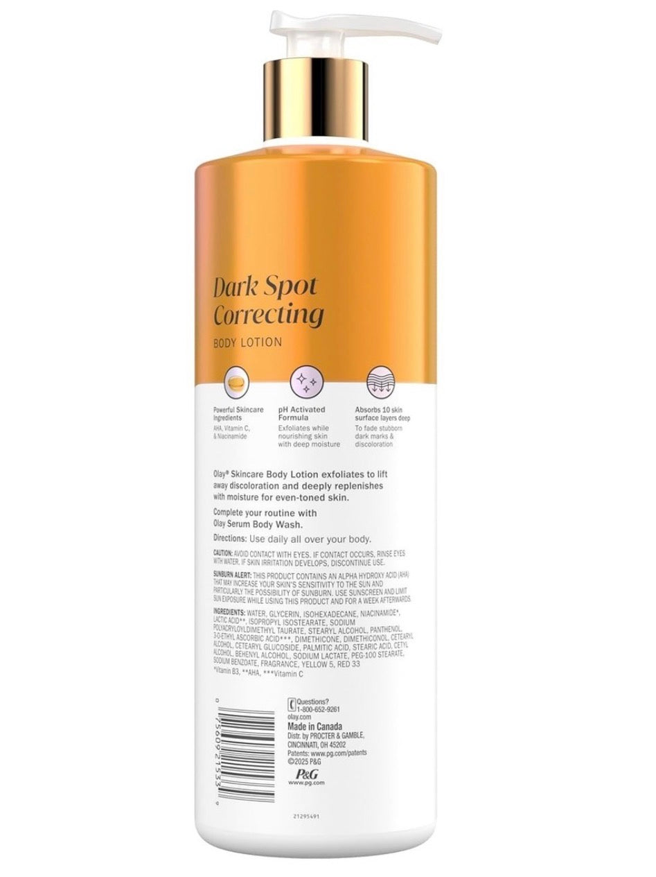 New OLAY Dark Spot Correcting Body Lotion with AHA, Vitamin C & Niacinamide-502ml OLAY