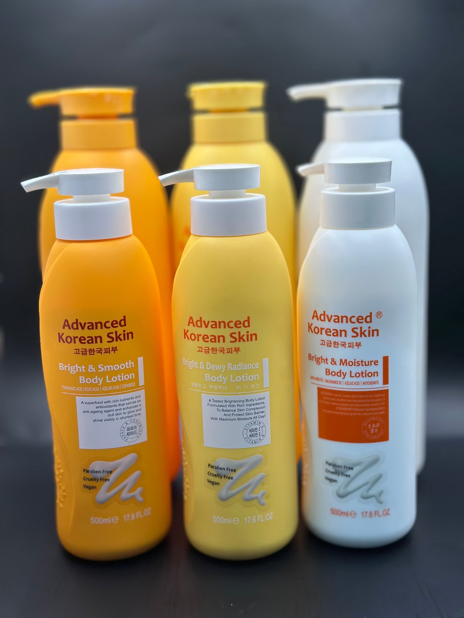 Advanced Korean Skin Bright & Clear Body Gel Wash -1200ml  | Lotion 500ml Advanced Korean