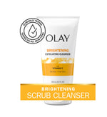 Olay Face Wash, a brightening exfoliating cleanser with Vitamin C for dull, tired skin.