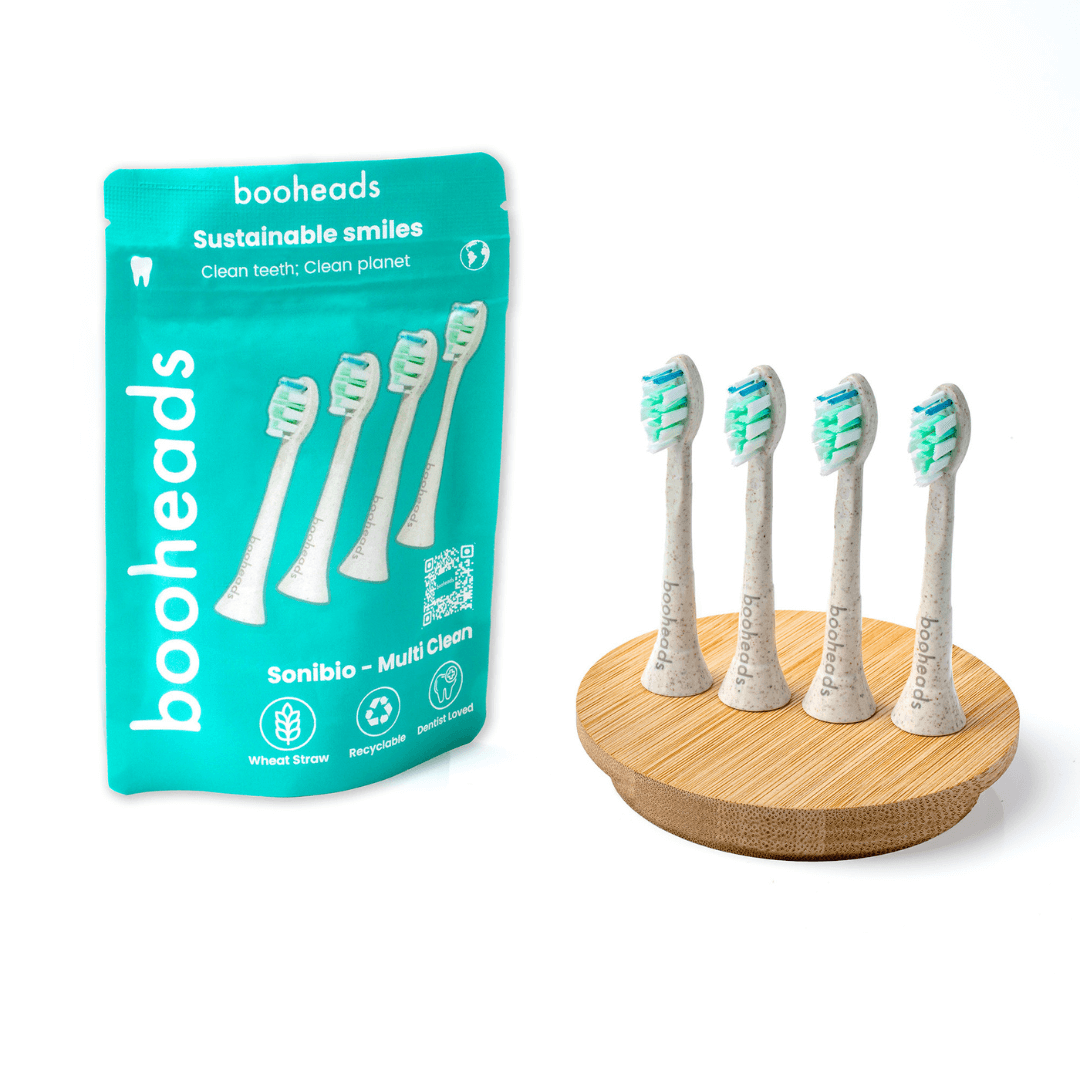 Sonibio - Plant Based Electric Toothbrush Heads Compatible with Sonicare* 4PK booheads