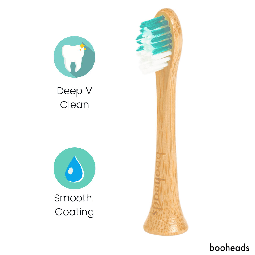 Soniboo - Bamboo Electric Toothbrush Heads Compatible with Sonicare* | Deep Clean 4PK Multi booheads