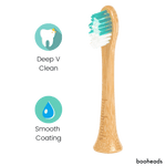 Soniboo - Bamboo Electric Toothbrush Heads Compatible with Sonicare* | Deep Clean 4PK Multi booheads