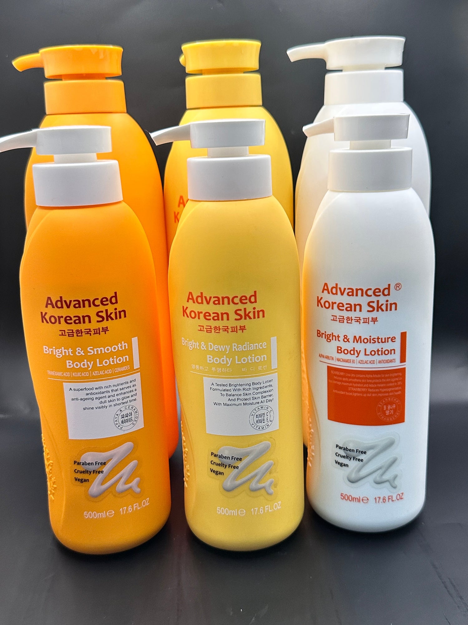 Advanced Korean Skin Bright & Clear Body Gel Wash -1200ml  | Lotion 500ml Advanced Korean