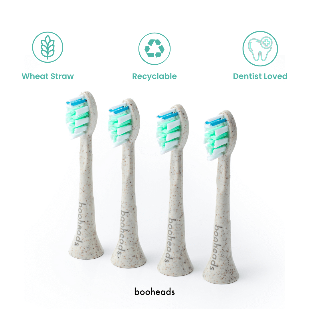 Sonibio - Plant Based Electric Toothbrush Heads Compatible with Sonicare* 4PK booheads