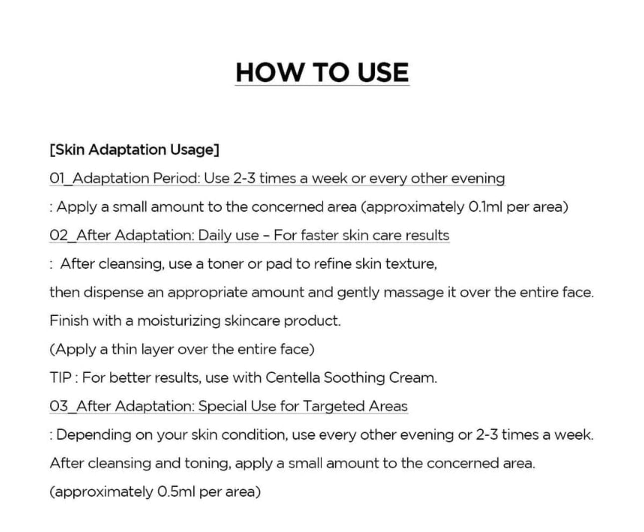 How to use Skin1004 Madagascar Centella Retinol 0.2% Boosting Shot Ampoule -30ml instructions for best results.