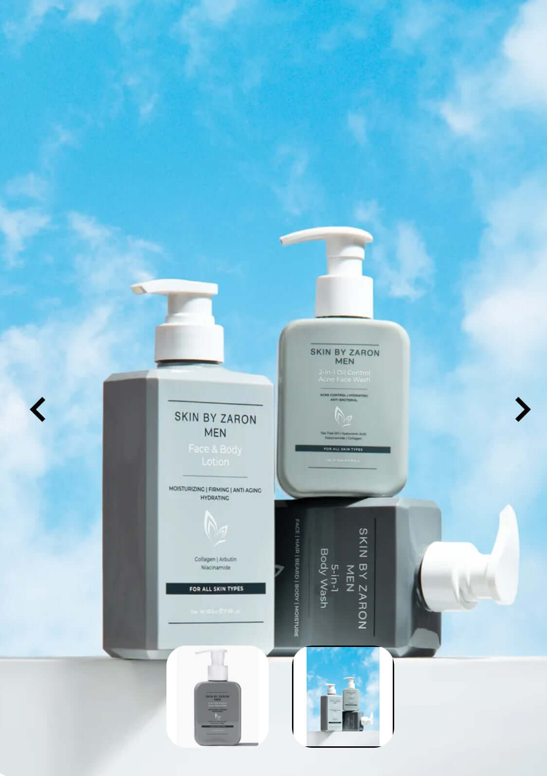 Skin by Zaron Men Body Lotion & Body Wash Skin By Zaron