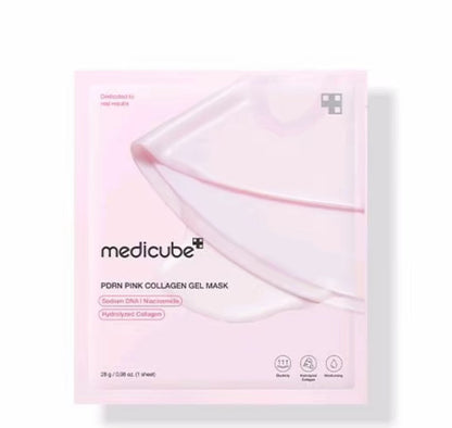 Medicube PDRN Pink Collagen Gel Mask - Overnight Face Mask for Glass Glow Skin Elasticity Hydrating Firming Moisturizing Korean Skincare 28g-1 piece Medicube