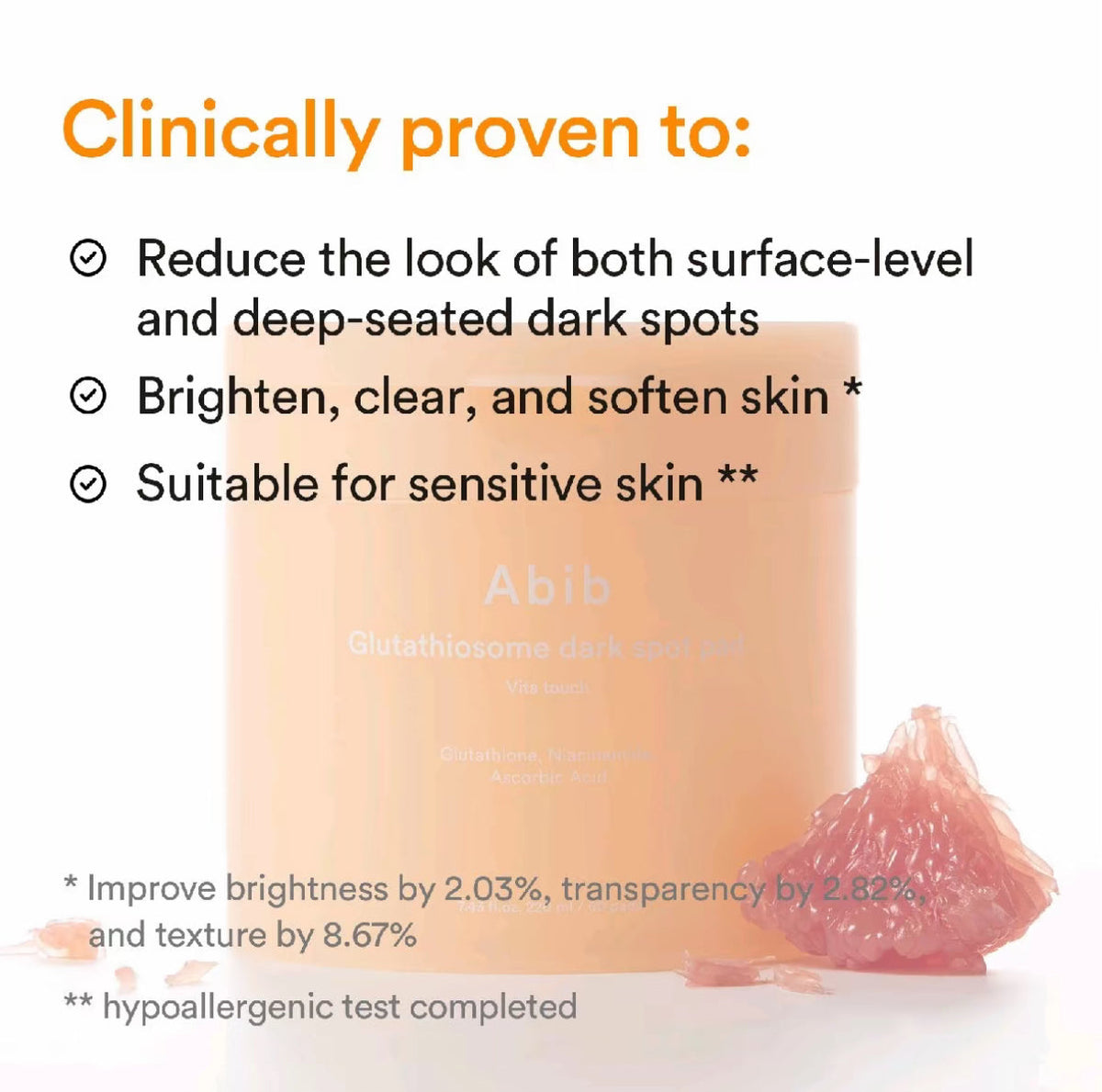 Abib Glutathiosome Dark Spot Pad Vita Touch Abib