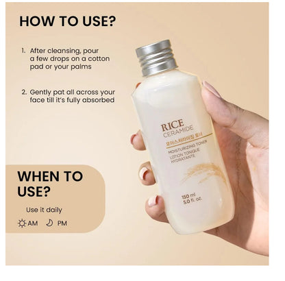 The Face Shop Rice & Ceramide Brightening & Moisturising Trio The Face Shop