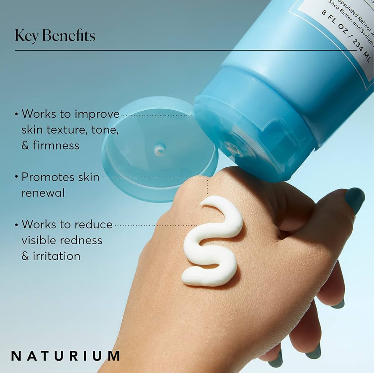 Naturium Skin-Renewing Retinol Body Lotion, Advanced Firming Anti-Aging Skin Care, with Encapsulated Retinol & Shea Butter, 8 oz / 234ml NATURIUM